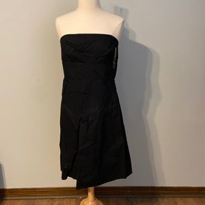 Black strapless dress